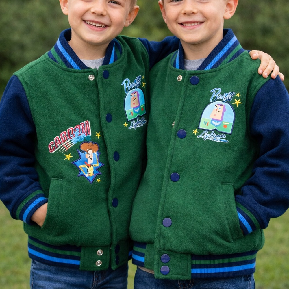 Disney Kids Jacket with Green and Navy Design